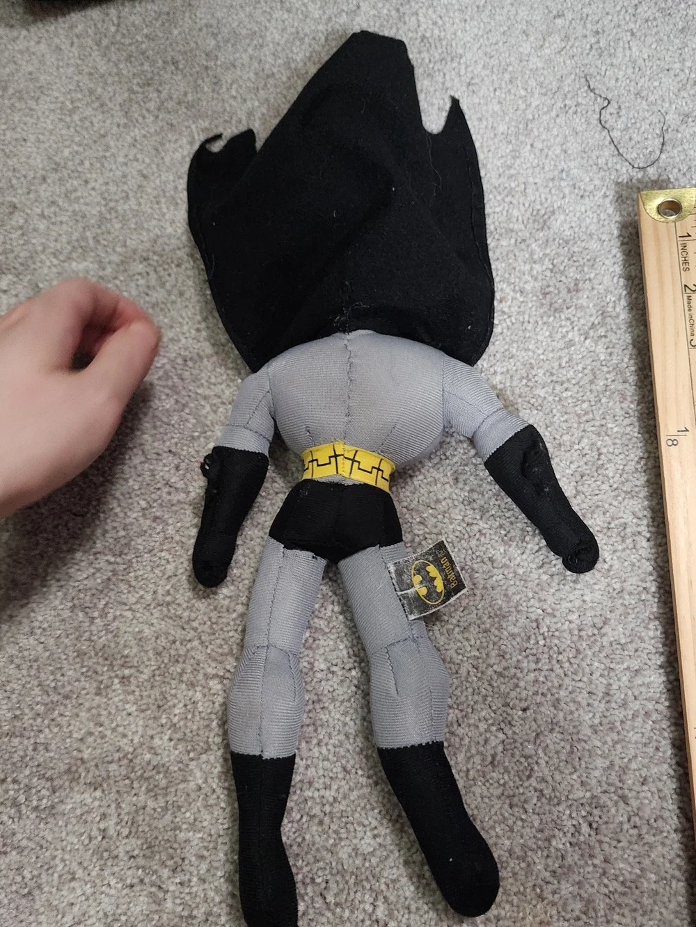 Batman Plush Figure - Gray, Black & Yellow Accents
